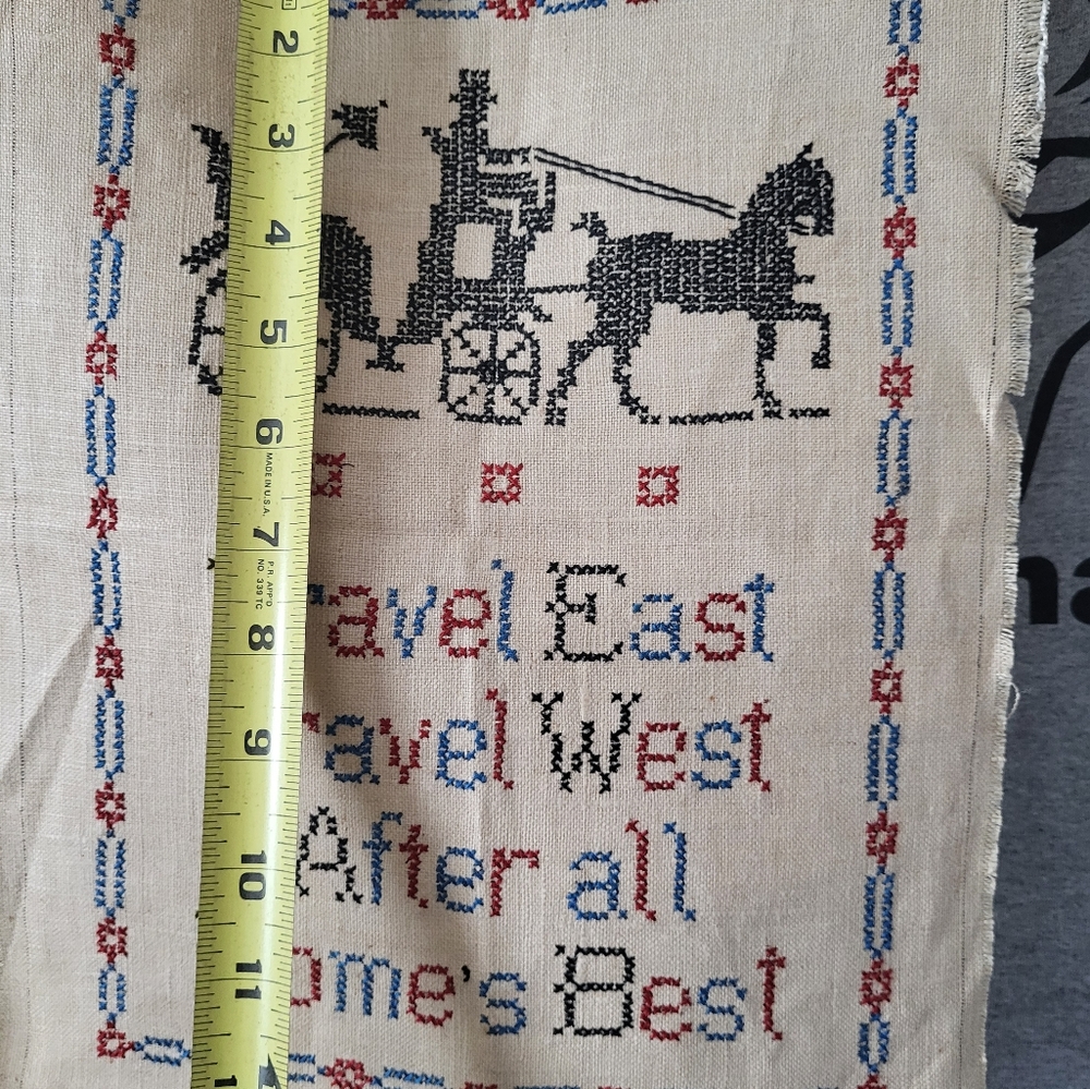 Pure linen Colonial Sampler - Picture 6 of 17